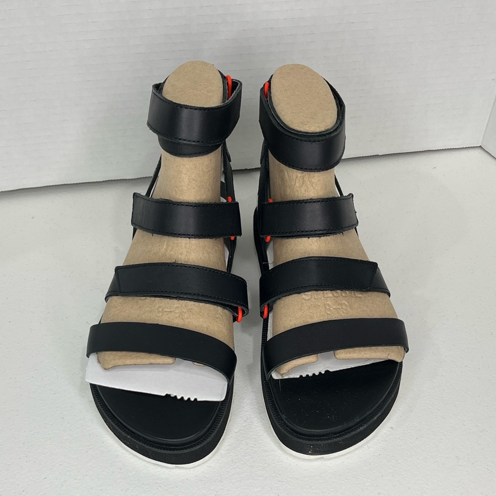 Sorel Black Strappy Sandals